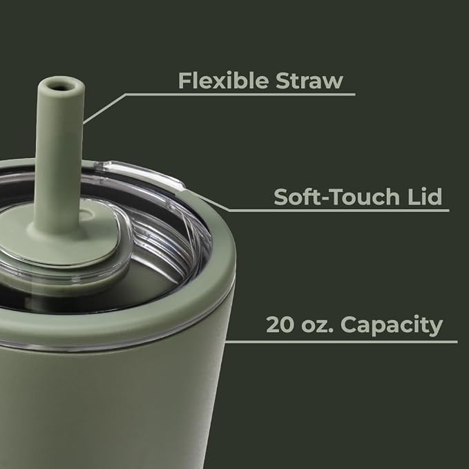 HydroJug Everyday Tumbler 20 oz, Ceramic-Lined Straw Cup - Image 4