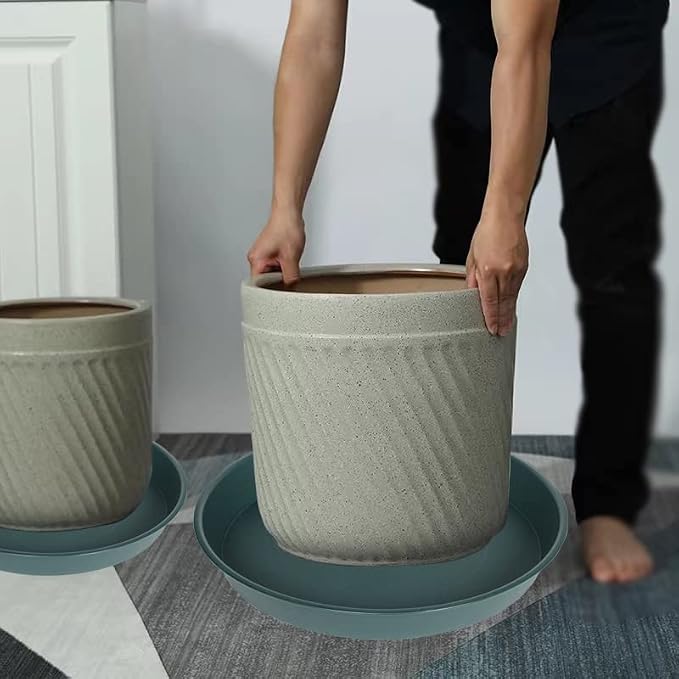 4 Pack of 14 inch Plant Saucer, Heavy Duty Round Plant Trays - Image 4