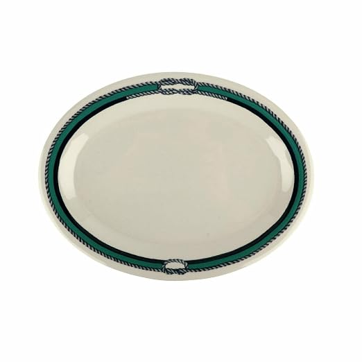 GET 12" x 9" Oval Freeport Melamine Dinner Plate | Dishwasher safe, Shatterproof by Unknown