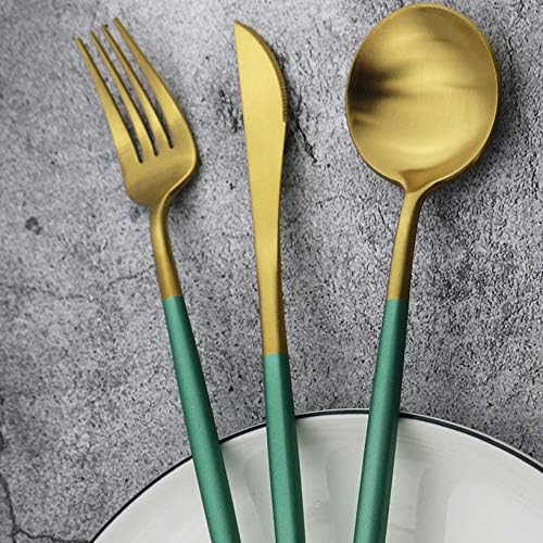 20-Piece 18/10 Stainless Steel Flatware Silverware, Luxury Dinnerware Set - Image 6