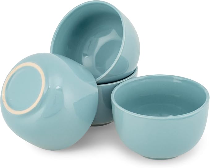 Elanze Designs Bistro Glossy Ceramic 4 inch Cute and Small Dessert Bowls Set of - Image 5