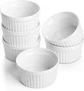 Samsle 6 oz Ramekins Set of 6, Porcelain Ramekins Dishes by Samsle