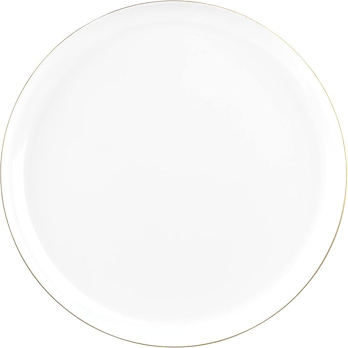 White Plastic Party Plates - Image 2