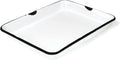 Red Co. 11 x 9 Enamelware Metal Classic 2 Quart Rectangular Serving Tray by RedCo