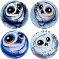 Cute Owl Round Coaster Set by QJ+CMJ