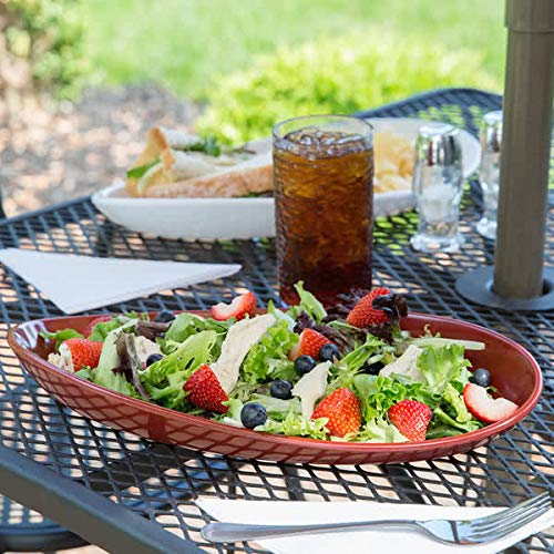 G.E.T. OP-1580-CHI Chili 15 Oval Serving Platter Dishwasher Safe Melamine - Image 5