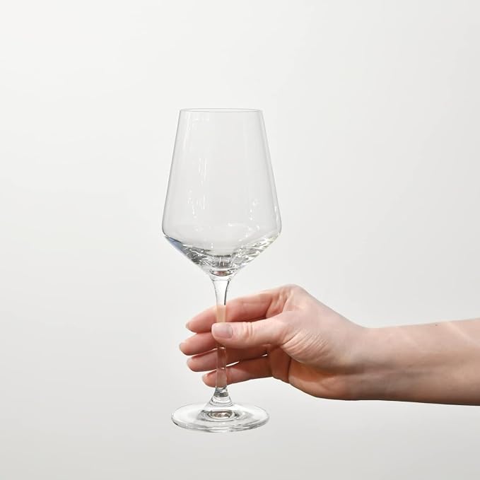 Krosno Large White Wine Glasses Set of 4 | 13.2 oz | Avant-Garde Collection | - Image 3