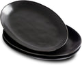 Ceramic Serving Platters, Serving Plates, Matte Black by Magclay