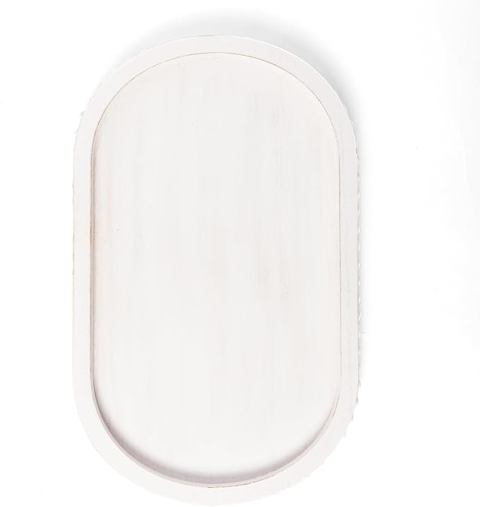 HPC Decor 15in Oval Wooden Tray - Image 9
