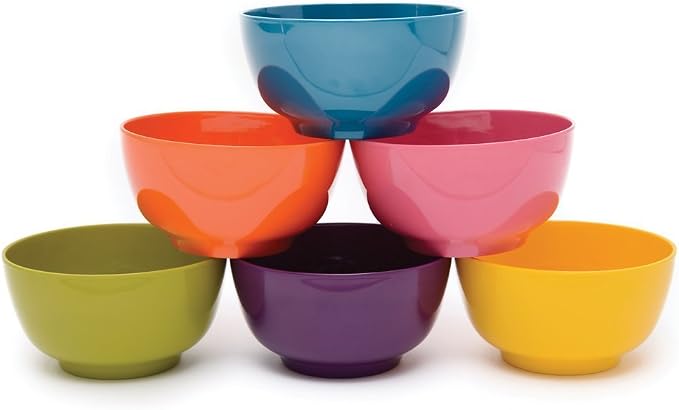 French Bull Melamine Cereal Bowls, Small Serving Bowl -Snack, Kids- Shatter - Image 3