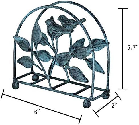 Set of 2 Cast Iron Bird & Tree Classic Napkin Holder/Tabletop Freestanding - Image 5