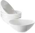 DOWAN 7" Small Serving Bowls Set of 6, 15 OZ Oval Serving Dishes by DOWAN