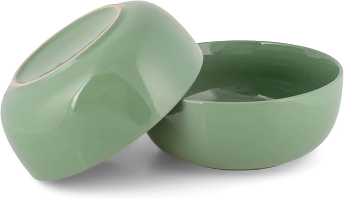 Elanze Designs Bistro Glossy Ceramic 8.5 inch Large Serving Bowls Set of 2 - Image 5