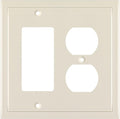 Modern Edge Decorative Wall Plate Switch Plate Outlet Cover, Durable Solid Zinc by HenneBery
