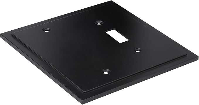 Modern Edge Decorative Wall Plate Switch Plate Outlet Cover, Durable Solid Zinc - Image 2