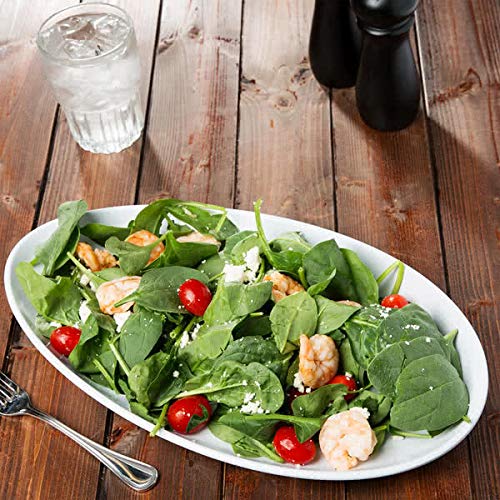 GET 16" x 9" White Oval Melamine Platter | Dishwasher safe, Shatterproof - Image 2