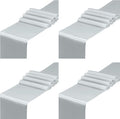 SiinvdaBZX 4 Pcs Silver Satin Table Runner 12 x 108 inches Long | Bright Smooth by SiinvdaBZX