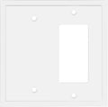 Modern Edge Decorative Wall Plate Switch Plate Outlet Cover, Durable Solid Zinc by HenneBery