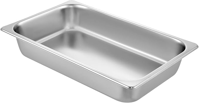 VEVOR 6 Pack Stainless Steel Hotel Pans, Full Size 4Inch Deep 22 Gauge/ 0.8mm - Image 8