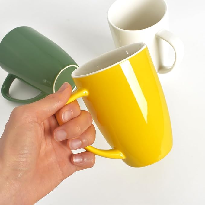homEdge Porcelain Mug Set, 16 Ounces Cup - Image 6