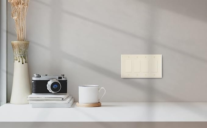 Modern Edge Decorative Wall Plate Switch Plate Outlet Cover, Durable Solid Zinc - Image 6