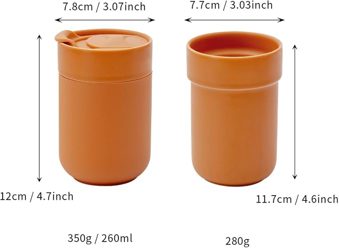 8.8oz Ceramic Travel Coffee Mug - Image 2