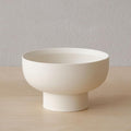 WENSHUO Pedestal Bowl, Decorative Ceramic Fruit Bowl, 5.5 in, Matte Crème | 20 by WENSHUO