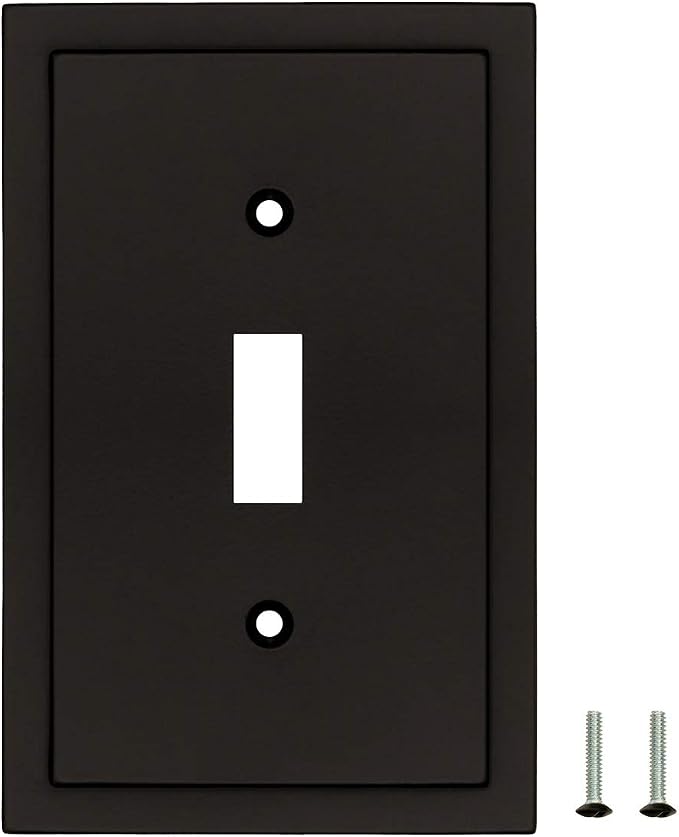 Modern Edge Decorative Wall Plate Switch Plate Outlet Cover, Durable Solid Zinc - Image 4