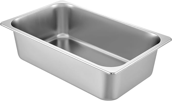 VEVOR 6 Pack Hotel Pans, Full Size 6-Inch, Stainless Steel Steam Table - Image 8