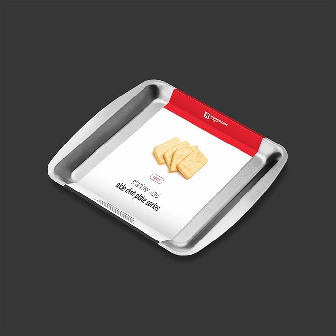 Wagensteiger SUS304 Stainless Steel Serving Platters, Rectangle Metal Dinner - Image 6