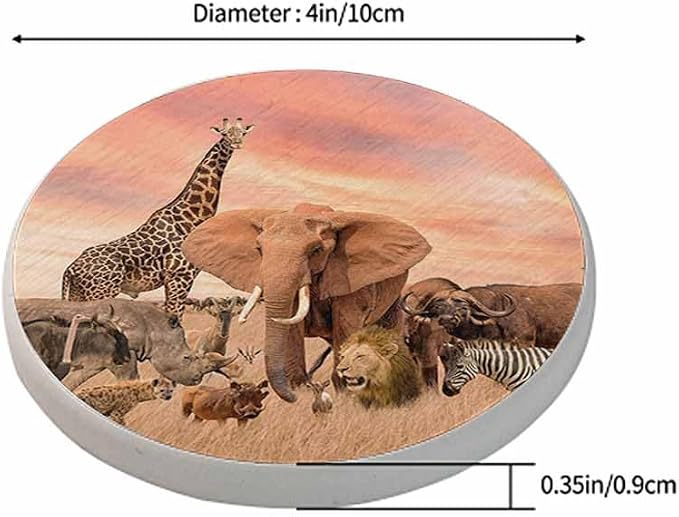 Safari African Animals Coasters - Image 2