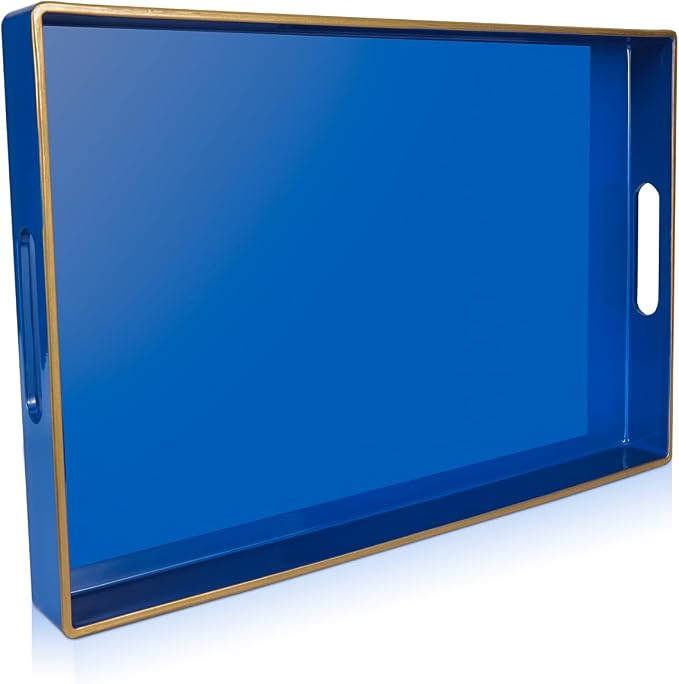 Gifturbo Blue Serving Tray, Decorative Serving Trays by Gifturbo