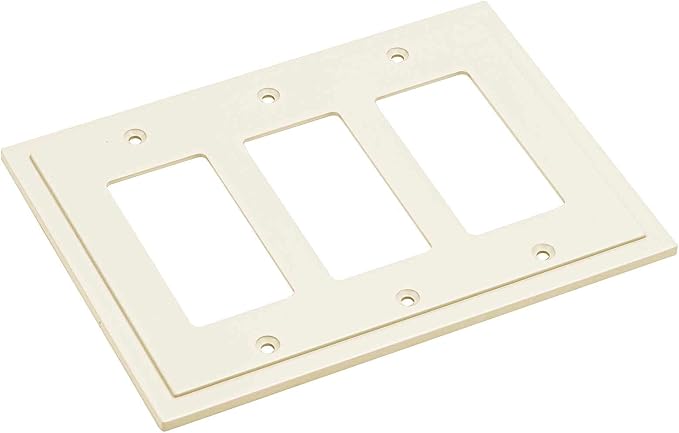 Modern Edge Decorative Wall Plate Switch Plate Outlet Cover, Durable Solid Zinc - Image 2