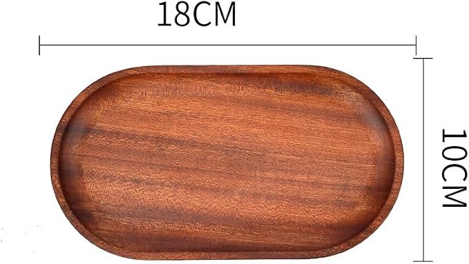 2 Pack Solid Wood Serving Platters and Trays of Natural Wood - Image 3