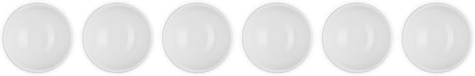 Le Creuset Set Of 6 Vancouver Pinch Bowls 2 Oz White - Image 4