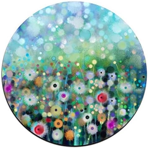 Watercolor FlowersRound Coaster Set - Image 3
