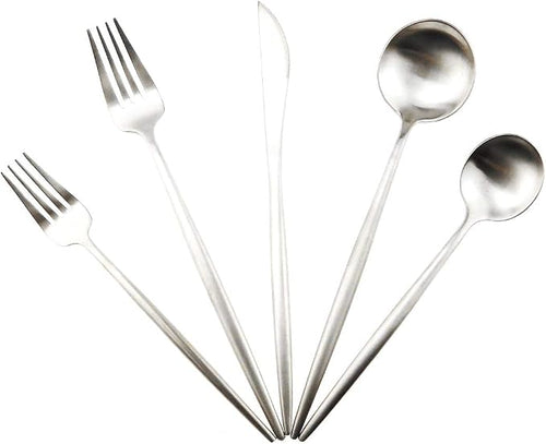 20-Piece 18/10 Stainless Steel Flatware Silverware, Luxury Dinnerware Set by Gugrida