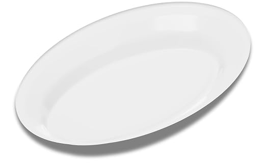 Carlisle FoodService Products Dallas Ware Plastic Oval Platter, Oval Tray - Image 4