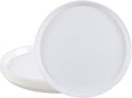 6 Packs Plastic Round Platter, 13.5-Inch Non-Slip Serving Tray Set | Restaurant by Yesdate