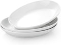 12 Inch Oval Serving Platters Set of 3, Deep Porcelain Oval Platter by Unknown