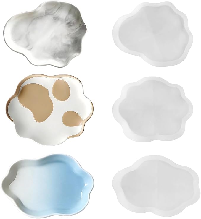 3 Pack Cloud Shape Silicone Tray Molds by JDHSilicone