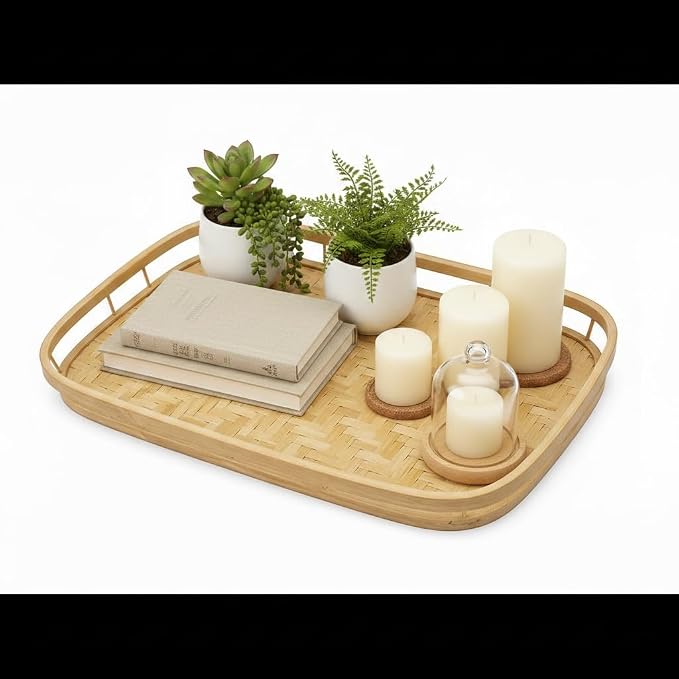 PEMAR Set of 4 Natural Bamboo Trays - Image 8