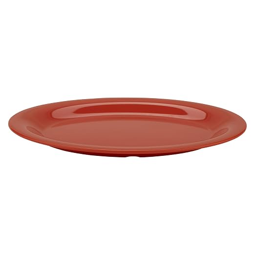 G.E.T. OP-120-RO Melamine Oval Serving Platter / Dinner Plate, Rio Orange | - Image 3