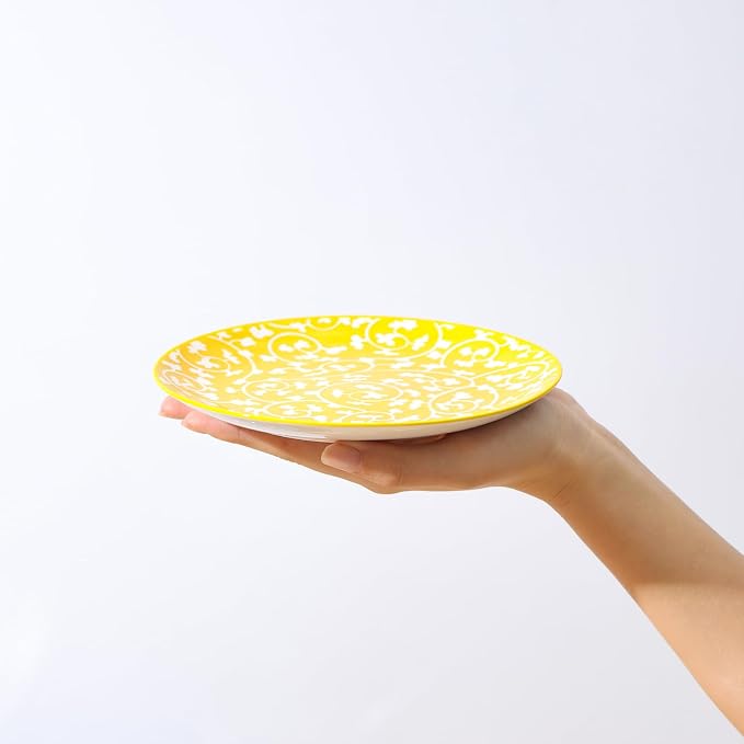 Selamica Ceramic Dessert Plates Set of 6, 6 Inch Mini Dinner Plates - Image 2