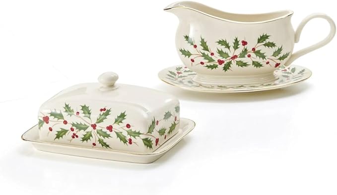 Lenox Holiday Porcelain Christmas Gravy Boat - Image 7