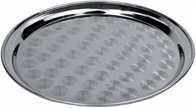 Winco 16" Round Stainless Steel Tray | Great by Winco