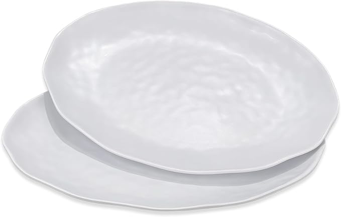 Yalin Oval Large Serving Platter, 16 Inch Melamine Serving Tray, Salad and by Yalin
