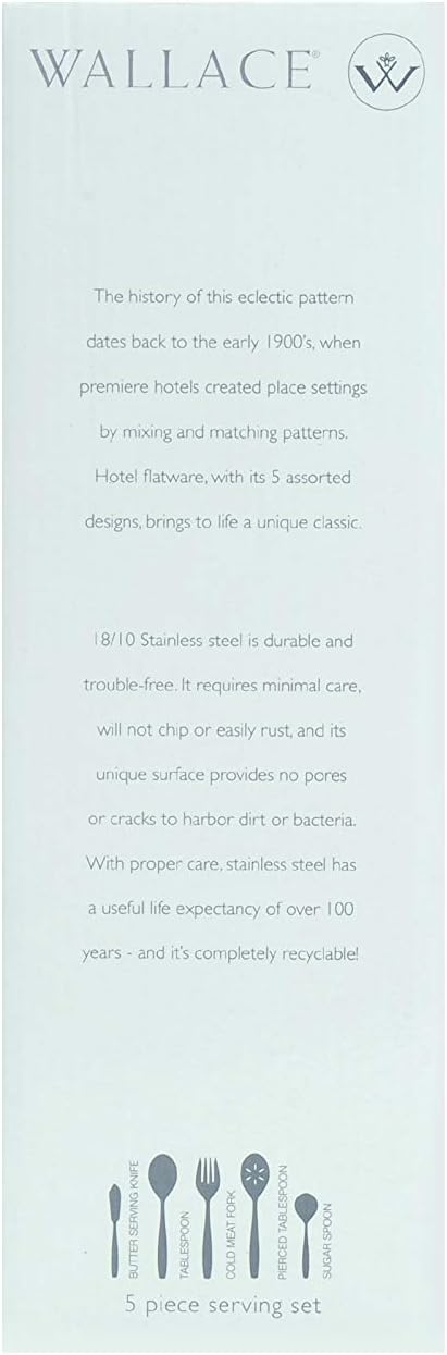 Wallace Hotel 77-Piece Flatware Set, 18/10 Stainless Steel Silverware Set - Image 11