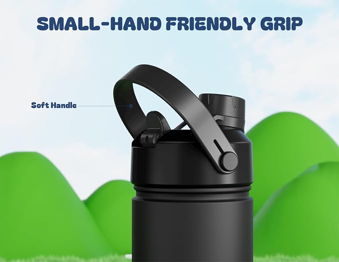 POWCAN 2 Pack 12 oz Kids Insulated Water Bottle - Image 4