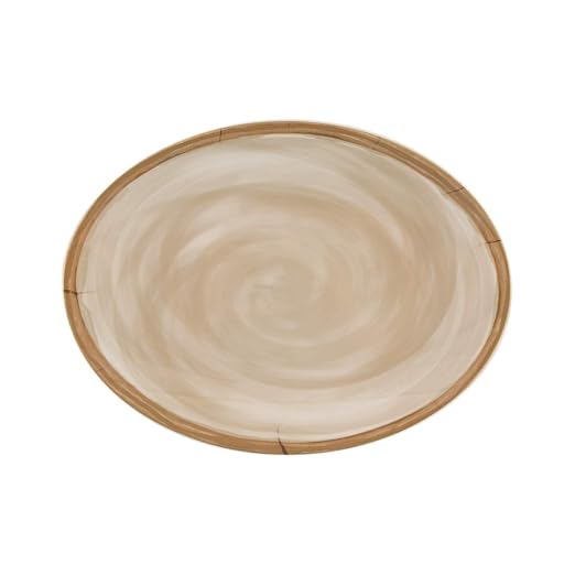 G.E.T. OP-1518-PCM Heavy-Duty Shatterproof Plastic Oval Melamine Serving Platter - Image 7